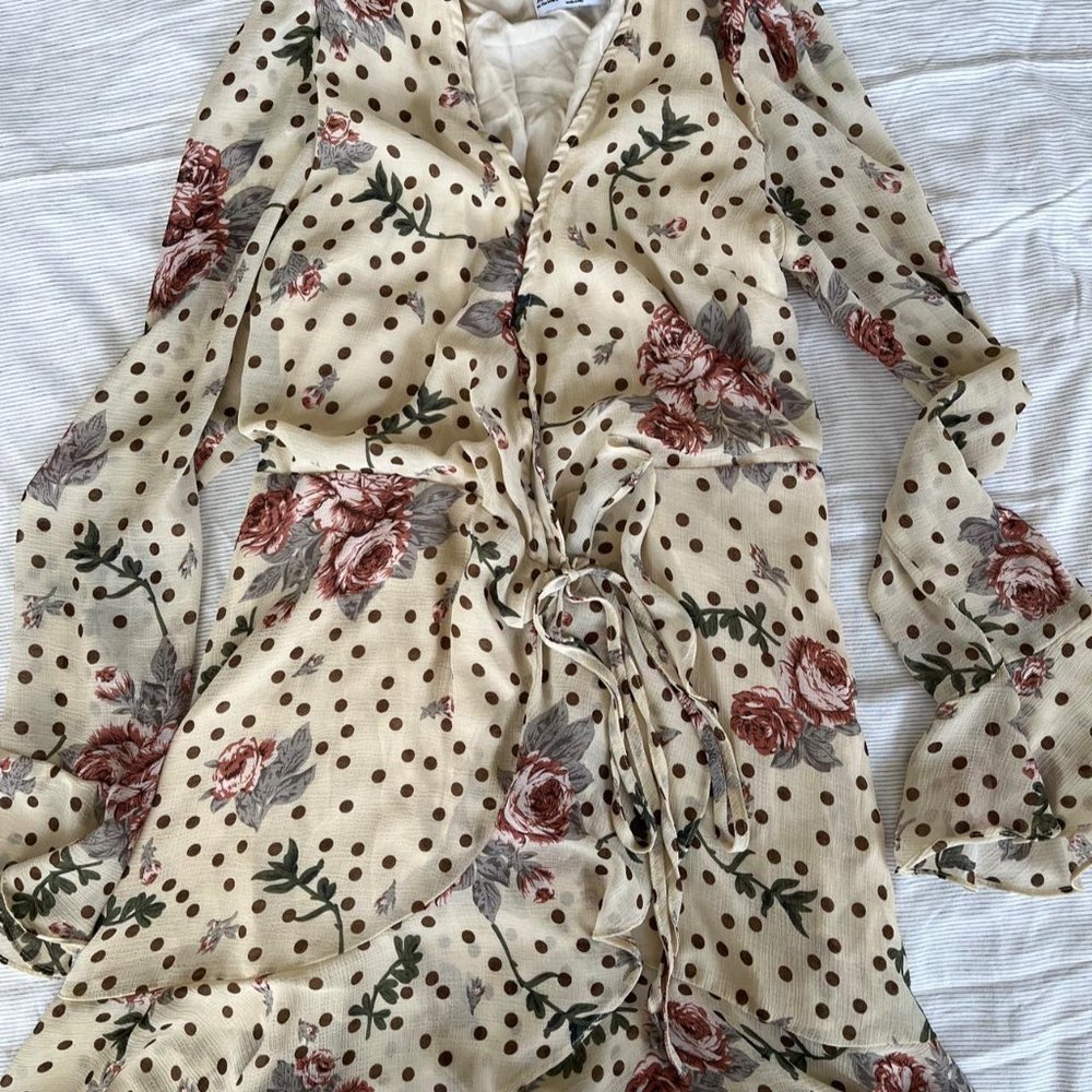 Reformation Womens Cream Dress